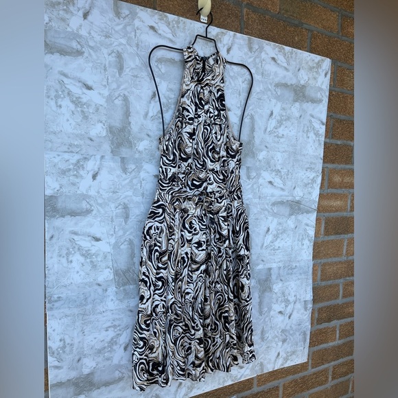 Diane Von Furstenburg Nicola Dress in Marble Black size 6 - Picture 6 of 17